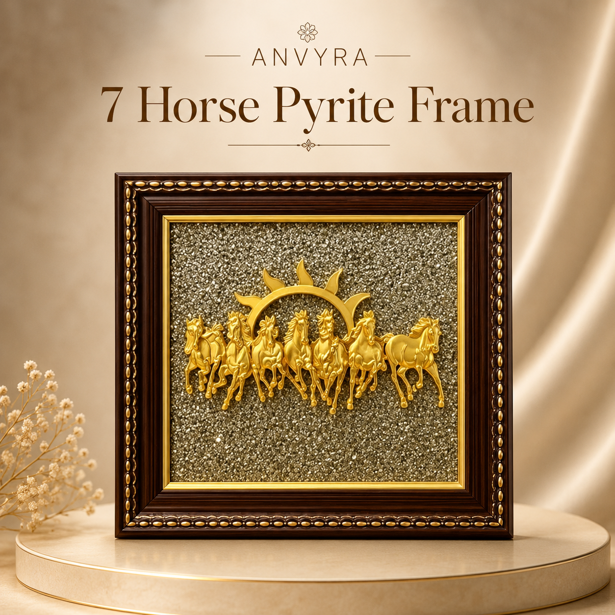 7 Horse Pyrite Frame