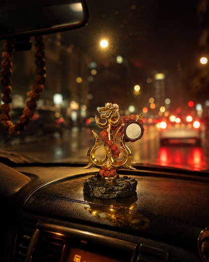 Lord Shiva Trishul With Damru | Car Dashboard