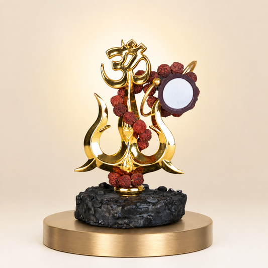 Lord Shiva Trishul With Damru | Car Dashboard
