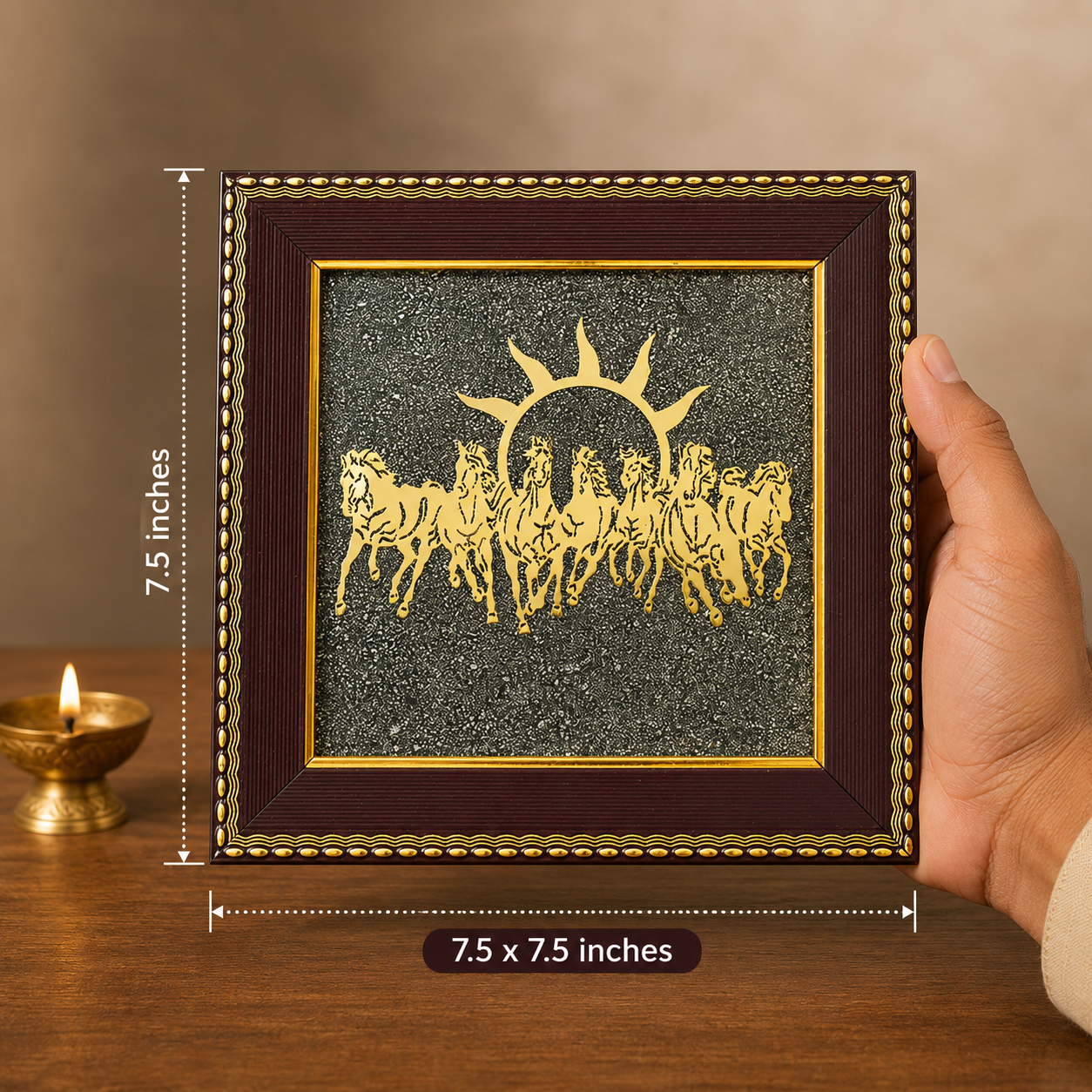 7 Horses Pyrite Frame