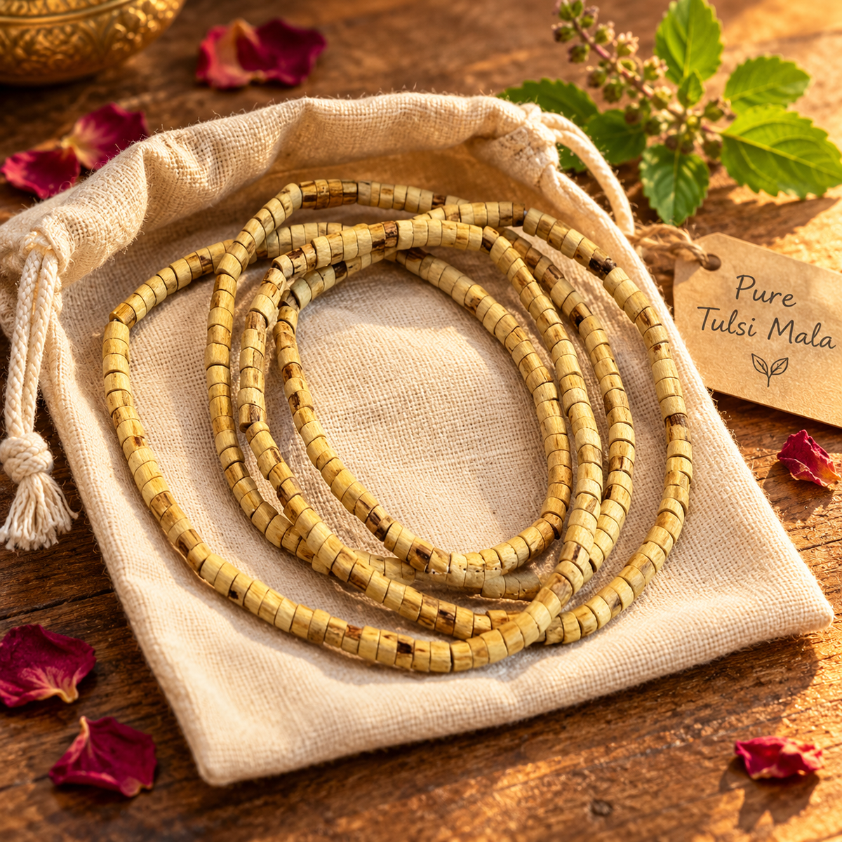 Tulsi Mala | Handmade 100% Real