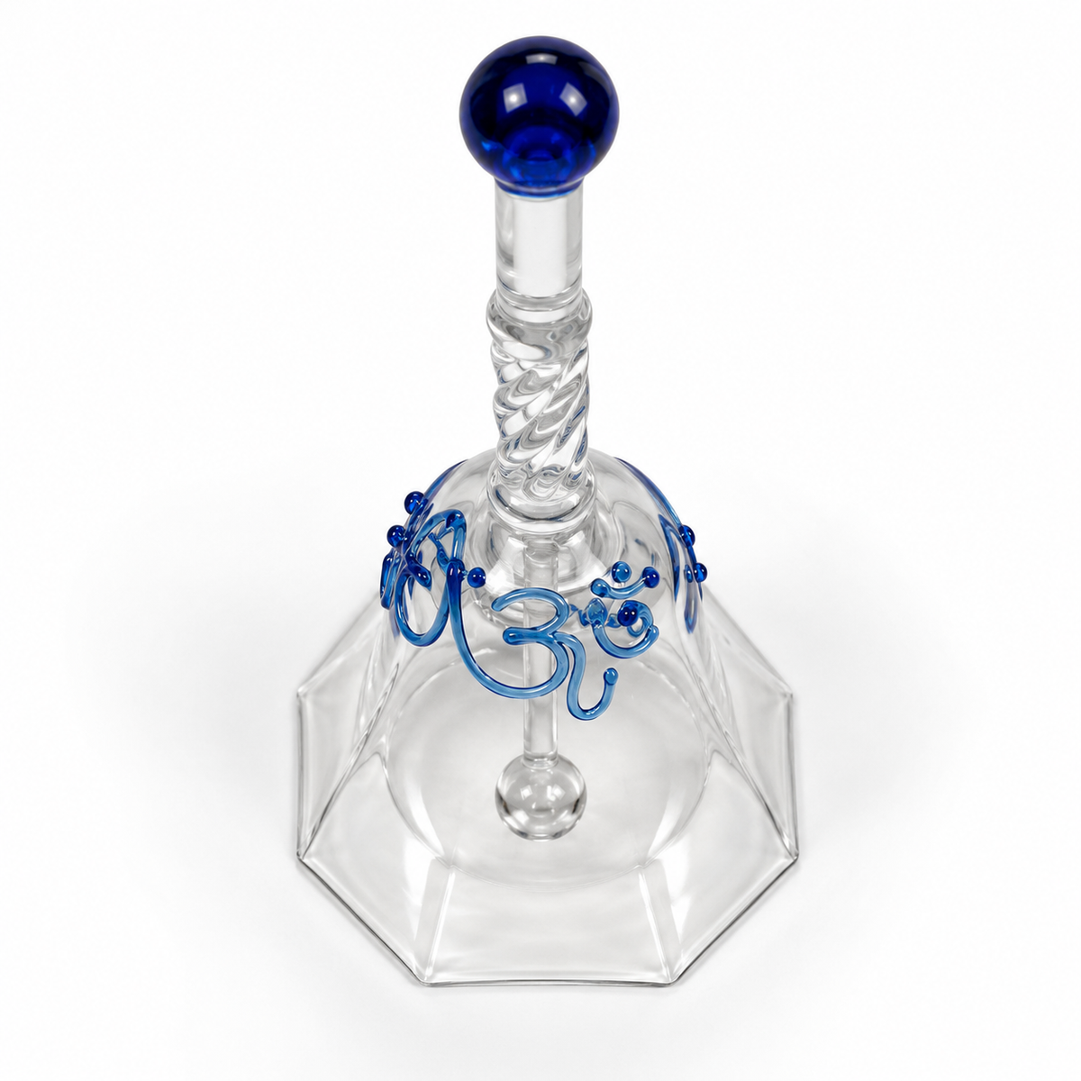 Glass pooja ghanti close-up